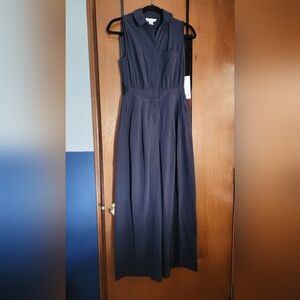 Athleta Midnight Blue Brooklyb Heights Wide Leg Jumpsuit